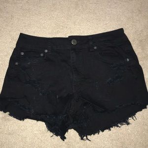 black american eagle highwaisted shorts